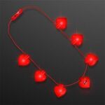 Valentine Hearts String Lights Necklace -  