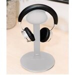 Vanity Light Wireless Charger With Headphone Stand