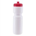 Velocity - 28 oz. Sports Bottle - White-translucent Red
