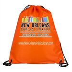 Ventoux 210D Polyester Drawstring Cinch Pack Backpack - Orange