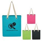 Vibrant Cotton Canvas Tote Bag -  