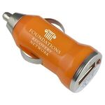 Vienna - USB Car Charger & Adapter - Orange