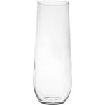 Vina Stemless Flute - Deep Etched - Clear
