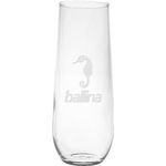 Vina Stemless Flute - Deep Etched -  