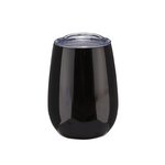 Vino Stainless Steel Stemless Wine Glass - Black