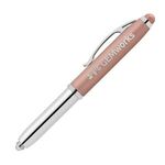 Vivano Softy Metallic Pen w/ LED Light and Stylus