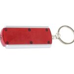 "VOYAGER" Slim Keyholder Keylight with Bright White LED Light - Trans Red