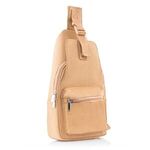 Washable tear resistant paper backpack sling bag - Light Brown