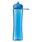 Water bottle - 24 oz Polysure Exertion Bottle w/Grip - Translucent Blue
