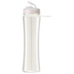 Water bottle - 24 oz Polysure Exertion Bottle w/Grip - Translucent Clear