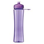 Water bottle - 24 oz Polysure Exertion Bottle w/Grip - Translucent Purple