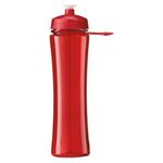 Water bottle - 24 oz Polysure Exertion Bottle w/Grip - Translucent Red