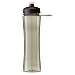Water bottle - 24 oz Polysure Exertion Bottle w/Grip - Translucent Smoke