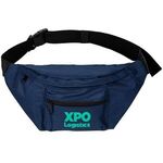 Water-Resistant 600D Travel Hip Pack - Navy Blue