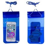 Water-Resistant Pouch w/ Extra Pocket - Translucent Blue