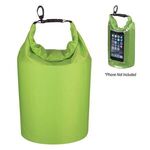 Waterproof Dry Bag With Window - Clear with Lime