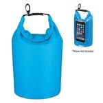 Waterproof Dry Bag With Window - Light Blue/Clear
