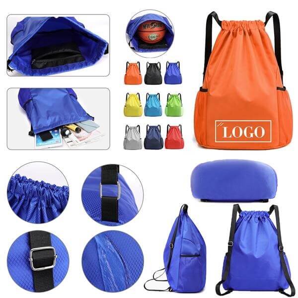 Main Product Image for Waterproof Nylon Drawstring Backpack