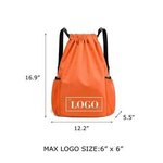 Waterproof Nylon Drawstring Backpack -  