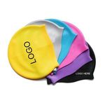 Waterproof Silicone Swim Cap -  