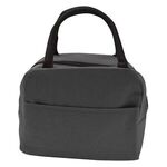 Watson Water Resistant Lunch Bag - Black With Gray
