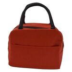 Watson Water Resistant Lunch Bag - Black with Red