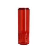 Wave 24 oz. Tritan Shaker Bottle - Quick Snap Lid - Transparent Red