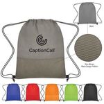 Wave Design Non-Woven Drawstring Bag -  