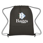 Wave Design Non-Woven Drawstring Bag -  