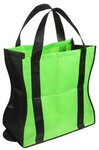 Wave Rider Folding Tote Bag - Lime Green