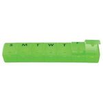 Weekly Pill Dispenser - Neon Green