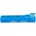 Weekly Pill Dispenser - Translucent Blue