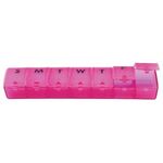 Weekly Pill Dispenser - Translucent Purple