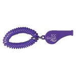 Whistle With Coil - Purple