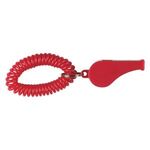 Whistle With Coil - Red