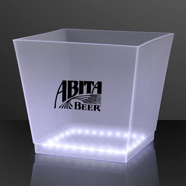 Main Product Image for White LED Bottle Service Ice Bucket