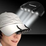 White LED Cap Lights - Black