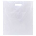 White Patch Handle Bags - White