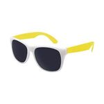 White Trim Sunglasses -  