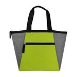 Wide Open Cooler Lunch Bag - Lime With Gray