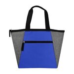 Wide Open Cooler Lunch Bag - Royal Blue With Gray