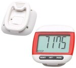 Widescreen Walker Multi-Function Pedometer - Red