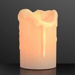 Windproof LED Pillar Candle with Moving Flame -  