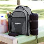 Wine Picnic Backpack for Four -  