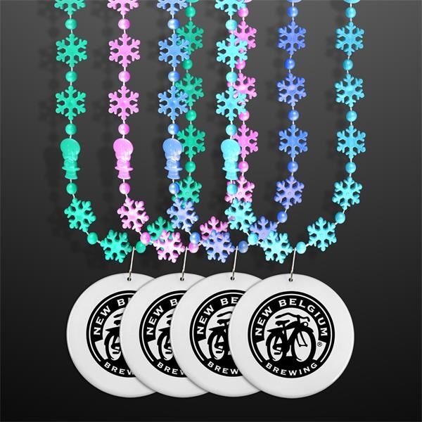 Main Product Image for Winter Princess Snowflake Beads with Medallion(NON-Light Up)