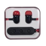Wireless Bluetooth (R) Earbuds in Case - Red