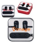 Buy Imprinted Wireless Bluetooth (R) Earbuds In Case