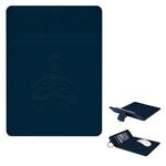 Wireless Charging Mouse Pad With Phone Stand - Navy Blue