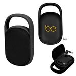 Wireless Earbuds With Speaker & Charging Case - Black With Black