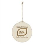 Wood Ornament - Circle -  